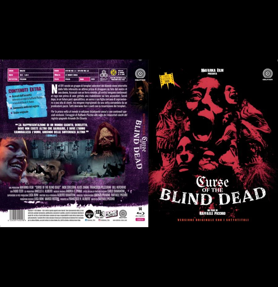 Curse of the blind dead Scanavo BD - Italian Import