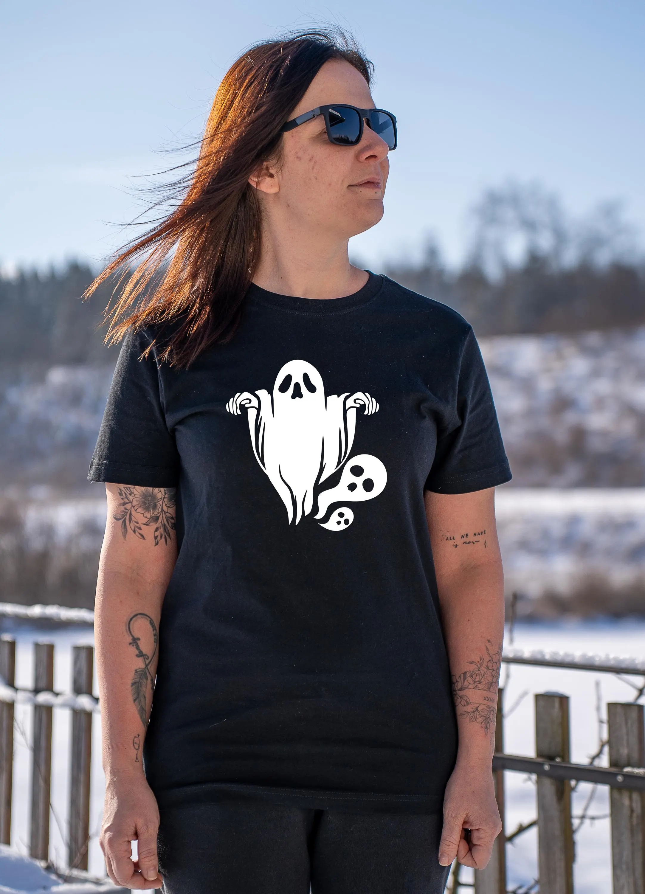 Ghosts - Geister T-Shirt Round Neck