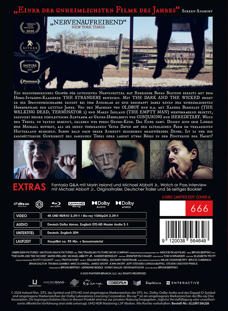 THE DARK AND THE WICKED 2-Disc Limited UNCUT Collector’s Edition im MediaBook (UHD+BD) COVER A - Image 3