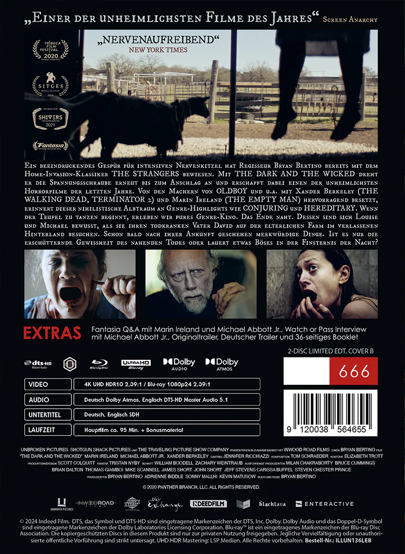 THE DARK AND THE WICKED 2-Disc Limited UNCUT Collector’s Edition im MediaBook (UHD+BD) COVER B - Image 3