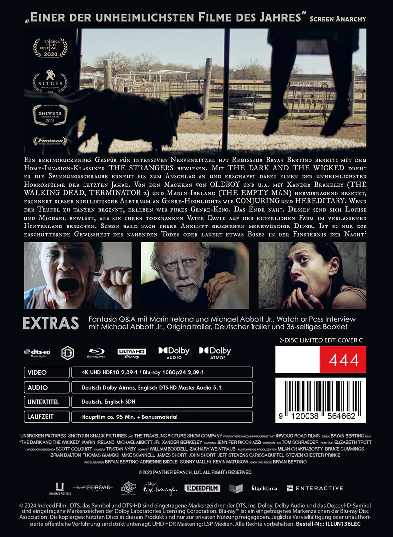 THE DARK AND THE WICKED 2-Disc Limited UNCUT Collector’s Edition im MediaBook (UHD+BD) COVER C - Image 3