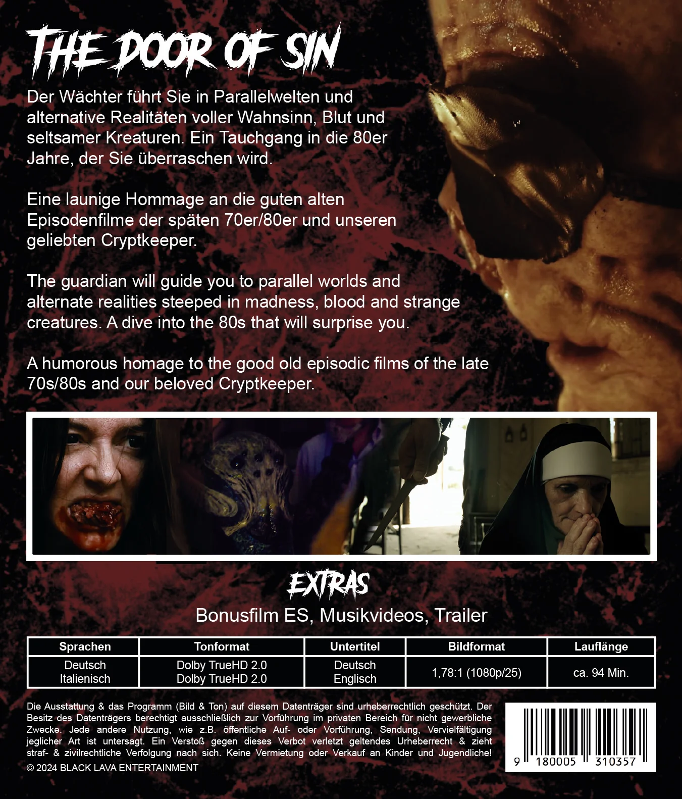 The Door of Sin by Daniele Zinelli Single BLU RAY - Image 3