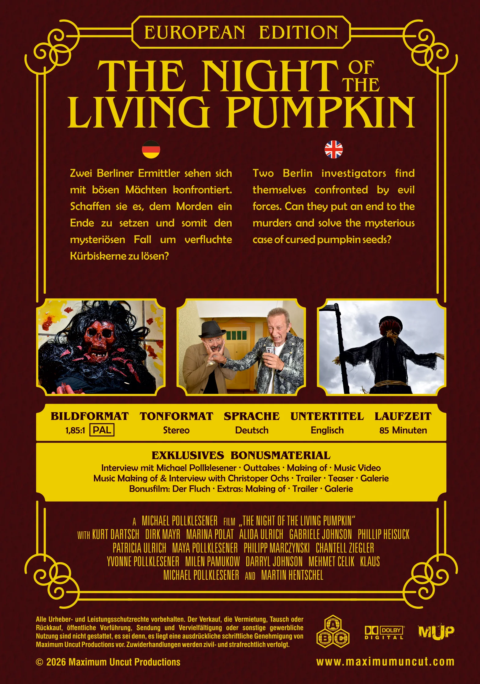 THE NIGHT OF THE LIVING PUMPKIN BLU RAY - EUROPEAN EDITION - Image 3