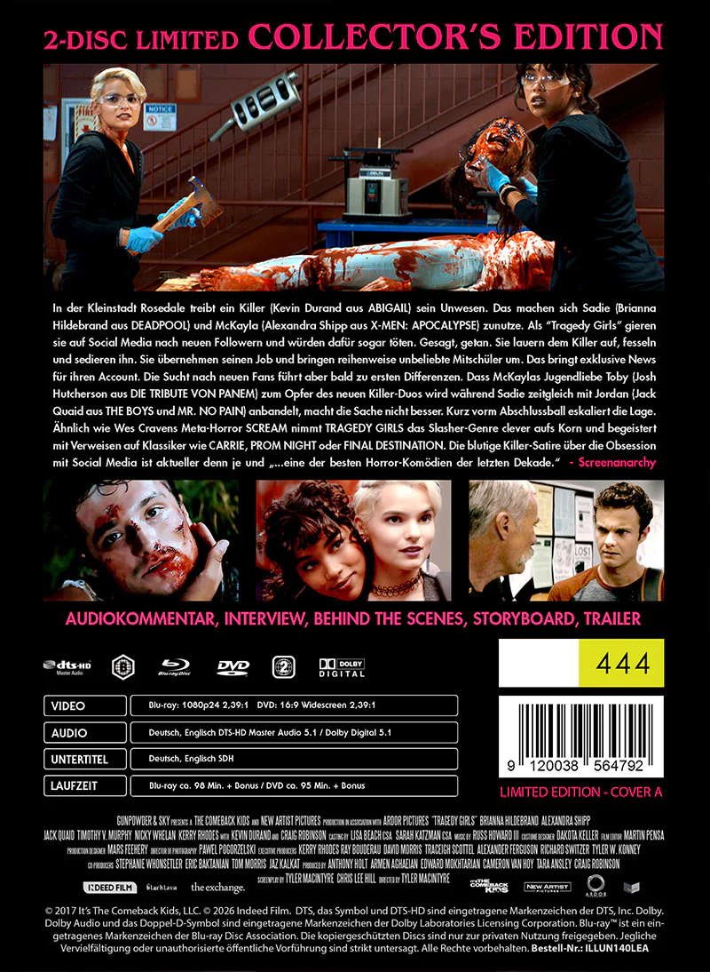 PRE-SALE: TRAGEDY GIRLS Limited (444) UNCUT MediaBook Cover A - RELEASE DATE: 8th May - Image 3