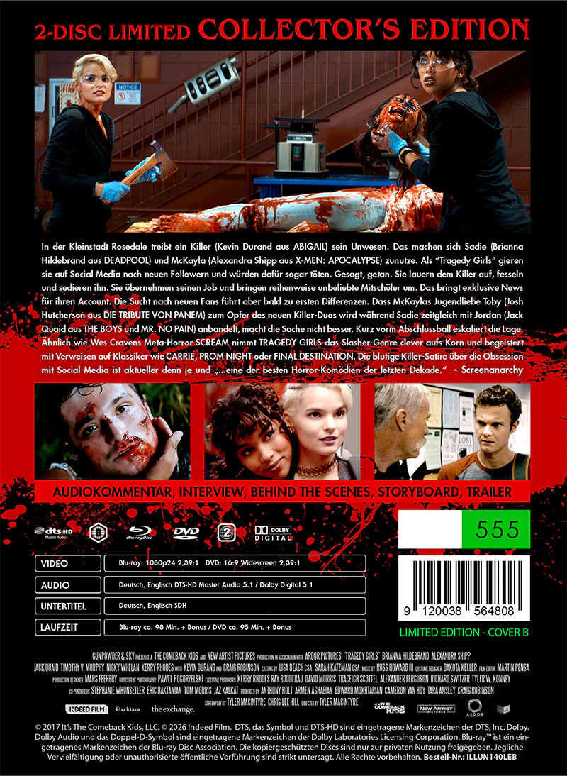 PRE-SALE: TRAGEDY GIRLS Limited (555) UNCUT MediaBook Cover B - RELEASE DATE: 8th May - Image 3