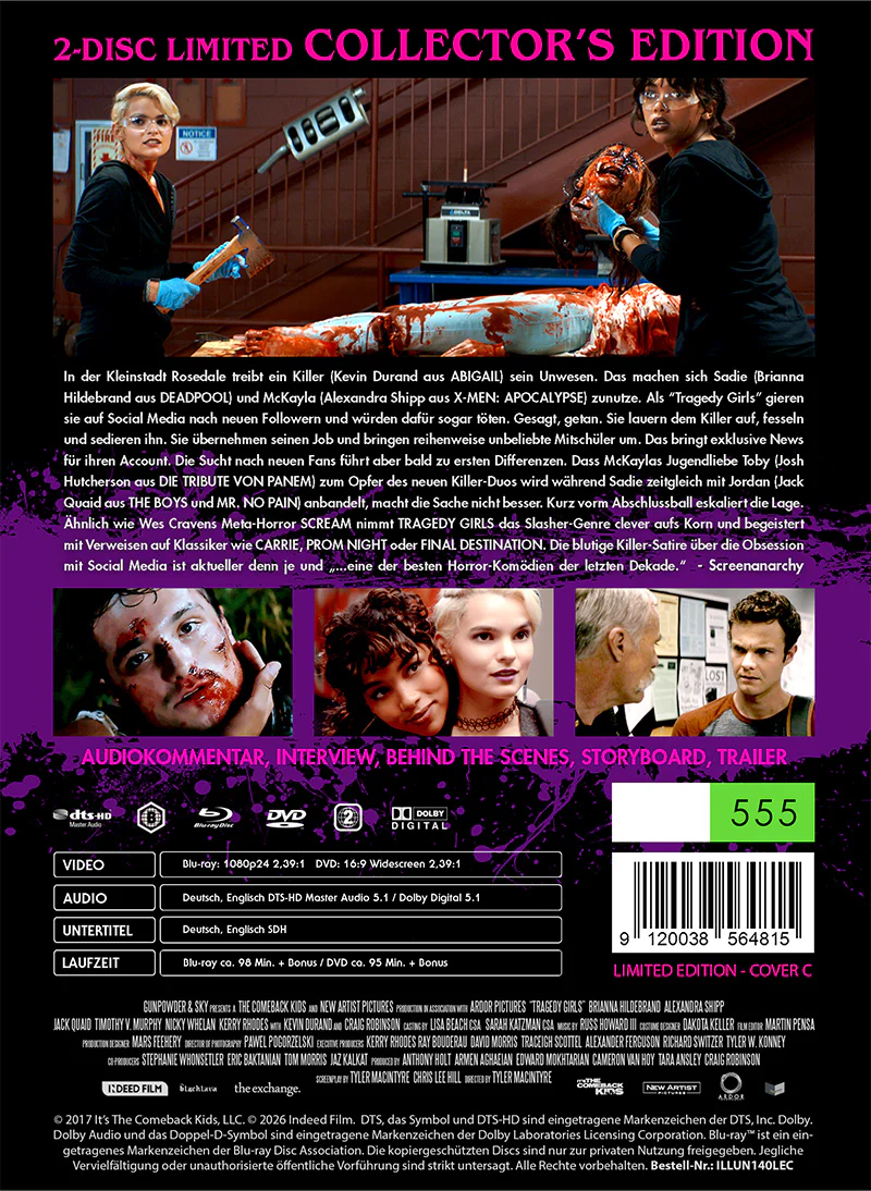 PRE-SALE: TRAGEDY GIRLS Limited (555) UNCUT MediaBook Cover C - RELEASE DATE: 8th May - Image 3