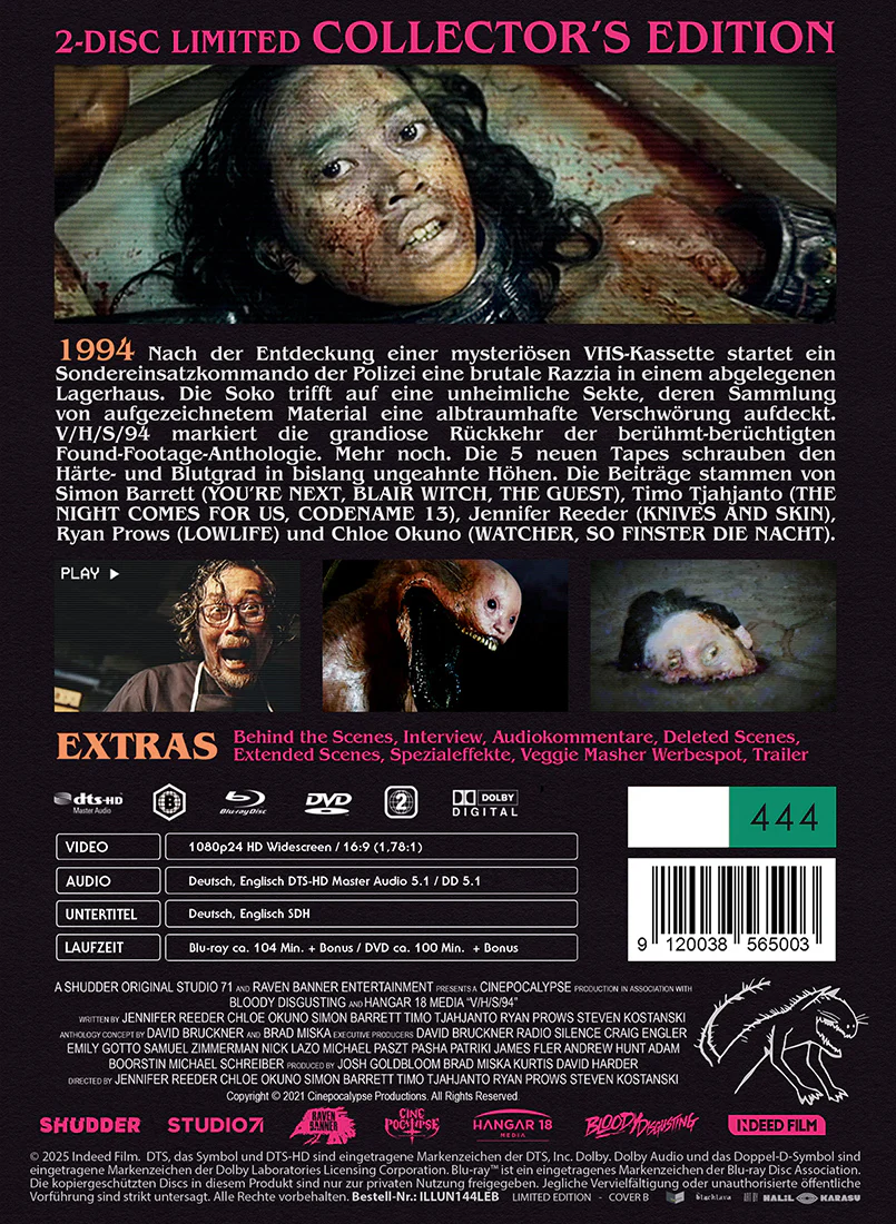 V/H/S/94  2-Disc Limited (444) UNCUT Edition MediaBook Cover B - Image 3