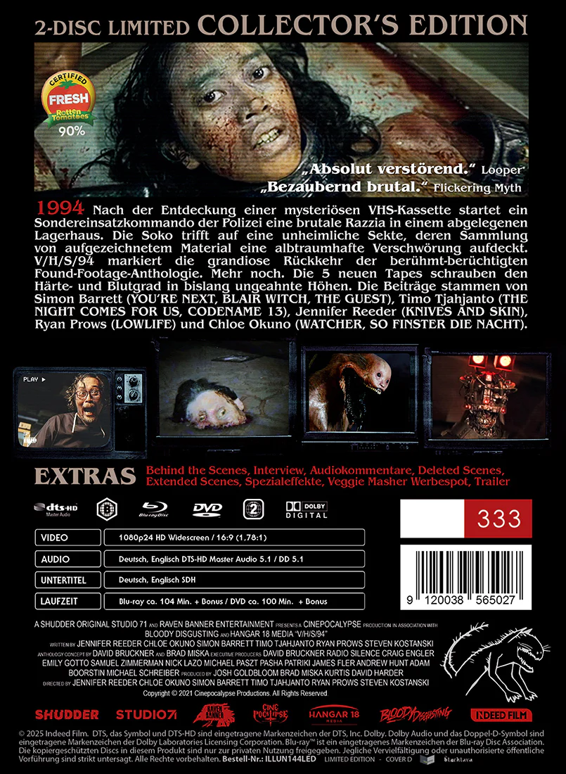 V/H/S/94  2-Disc Limited (333) UNCUT Edition MediaBook Cover D - Image 3