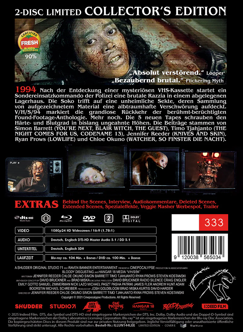 V/H/S/94  2-Disc Limited (333) UNCUT Edition MediaBook Cover E - Image 3