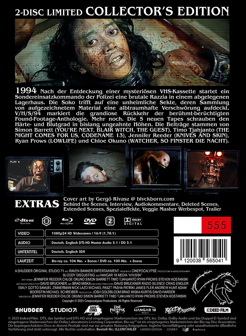V/H/S/94  2-Disc Limited (555) UNCUT Edition MediaBook Cover F - Image 3