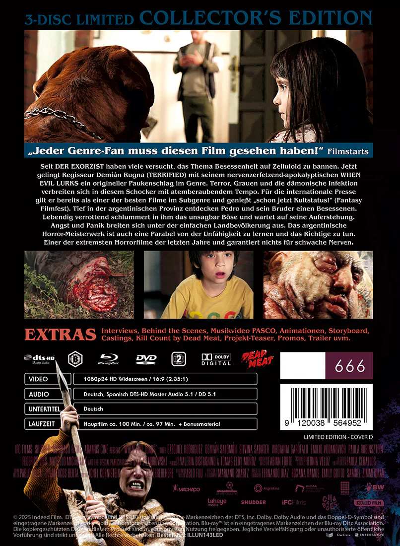 WHEN EVIL LURKS - 3-Disc (2 BD + DVD) Limited (666) UNCUT MediaBook - Cover D - Image 2